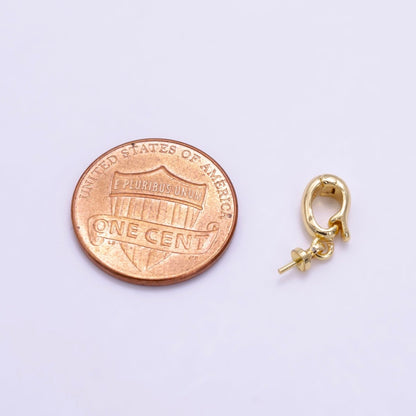 24K Gold Filled Drill Needle Snap Latch Bail Findings in Gold &amp; Silver | Z955