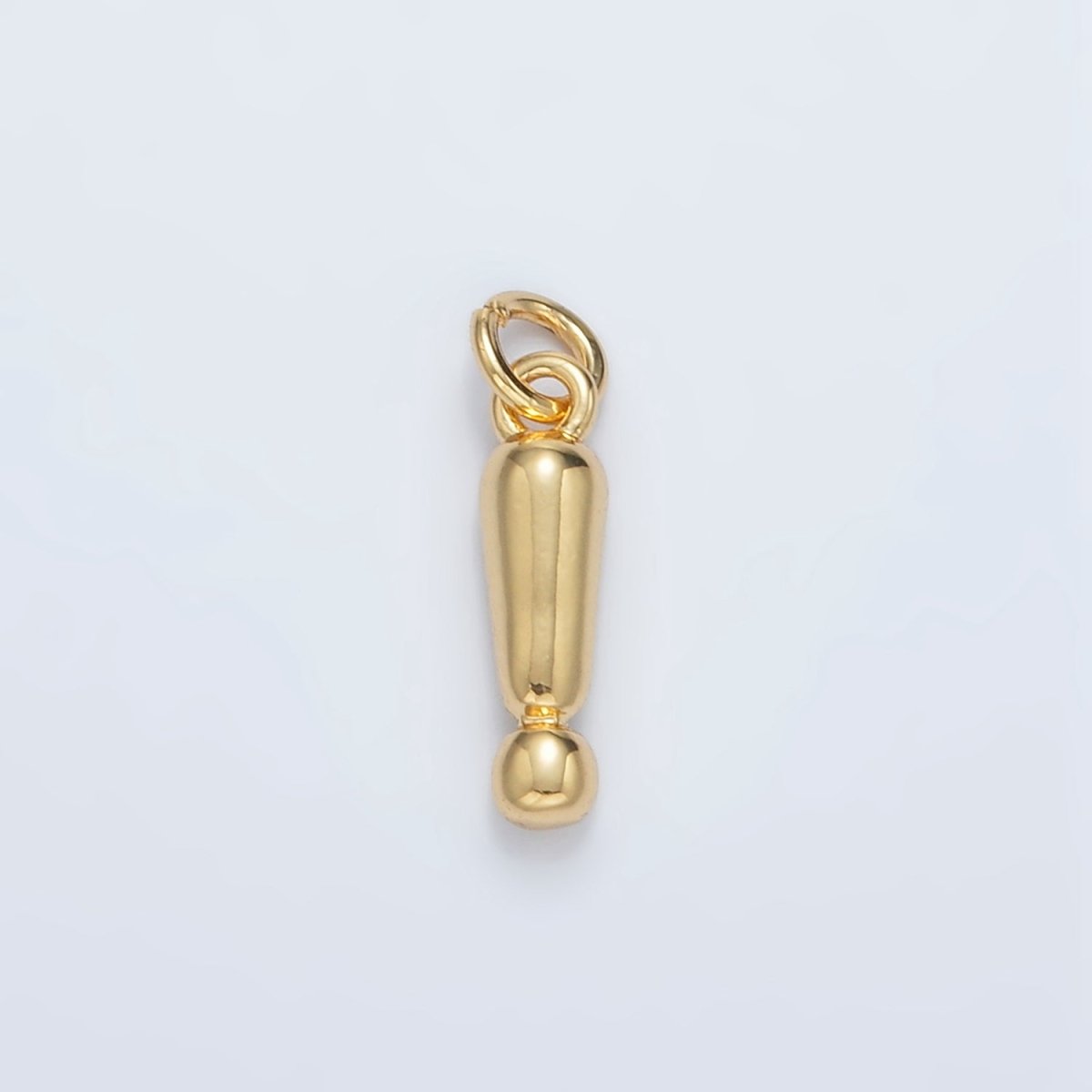24K Gold Filled 13mm "!" Exclamation Mark Minimalist Mini Charm | AC161