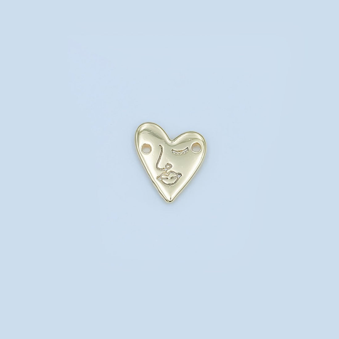24K Gold Filled Face Engraved Heat Connector | Y011
