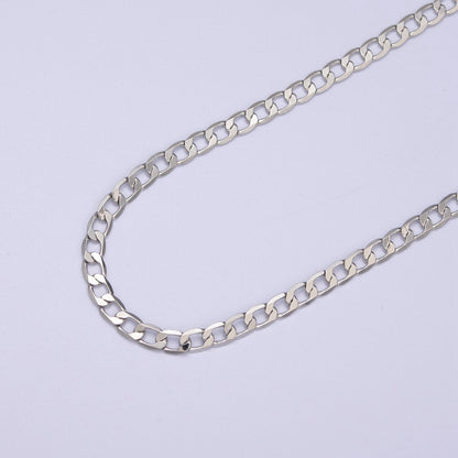 24K Gold Filled Figaro Curb Chain, Flat 3.5mm Width Figaro Unfinished Chain For Jewelry Making Supply Component | ROLL-688, ROLL-689 Clearance Pricing