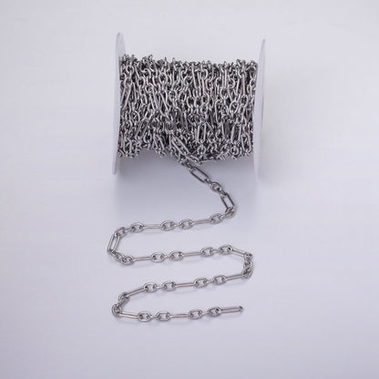 24K Gold Filled Figaro Long and Short Fancy Chain Bulk Gold, Silver Unfinished Chain | ROLL-1263 ROLL-1264 Clearance Pricing