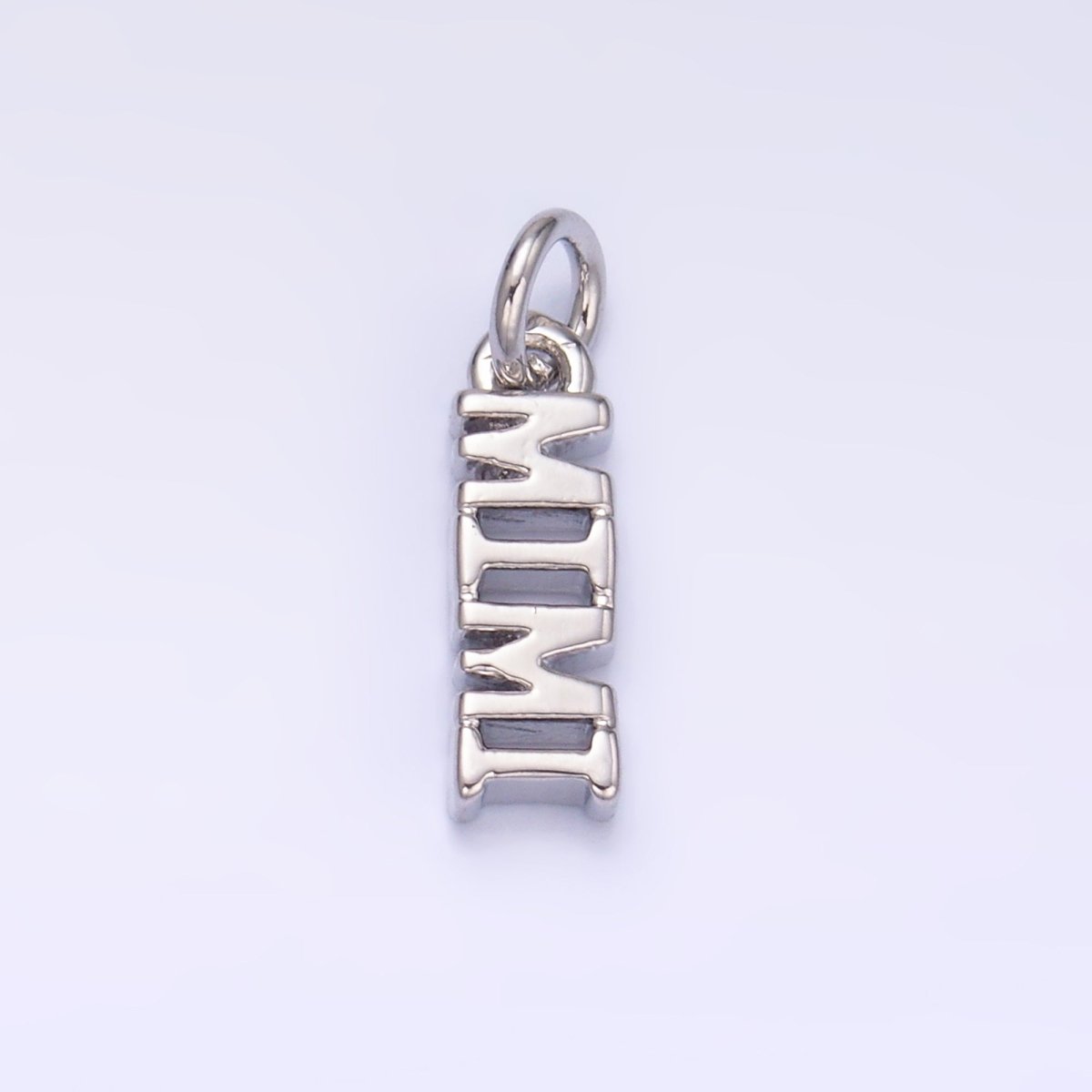 24K Gold Filled Grandmother "MIMI" Script Charm in Gold &amp; Silver | W425