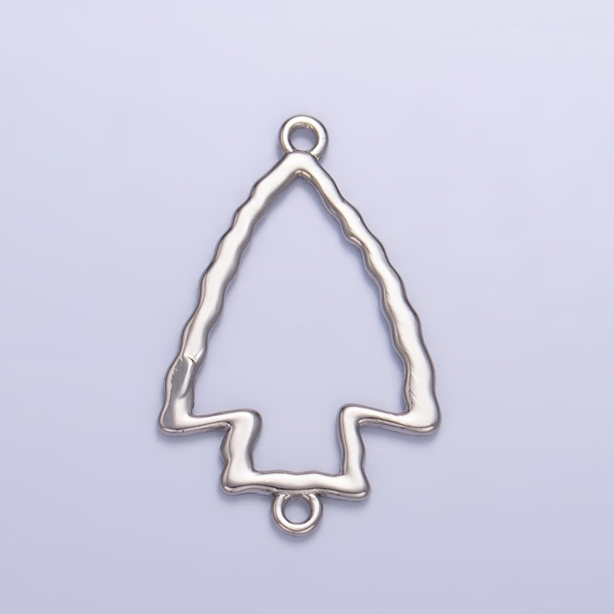 24K Gold Filled Hammered Arrow Open Charm Connector in Gold &amp; Silver | F833