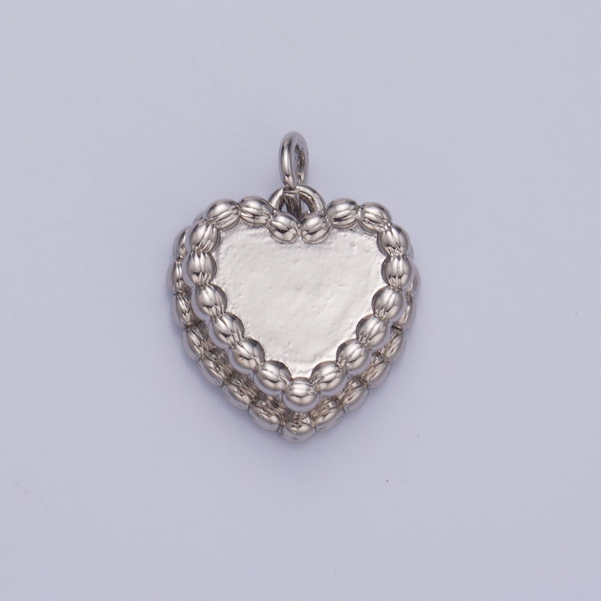 24K Gold Filled 15mm Heart Cake Pastry Desert Multidimensional Charm in Gold &amp; Silver | W413