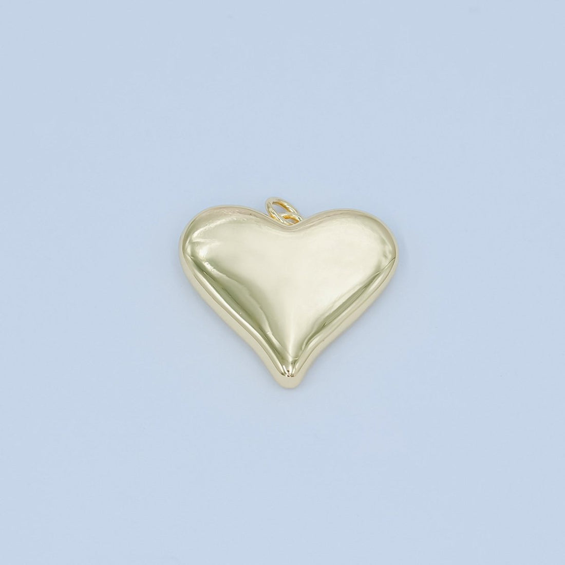 24K Gold Filled Heart Minimalist Filigree Charm | N080