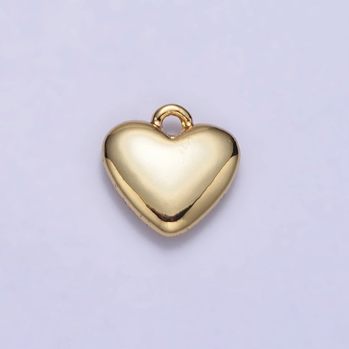 24K Gold Filled Heart Valentine Love Add-On Charm in Gold &amp; Silver | AC-347 AC-348