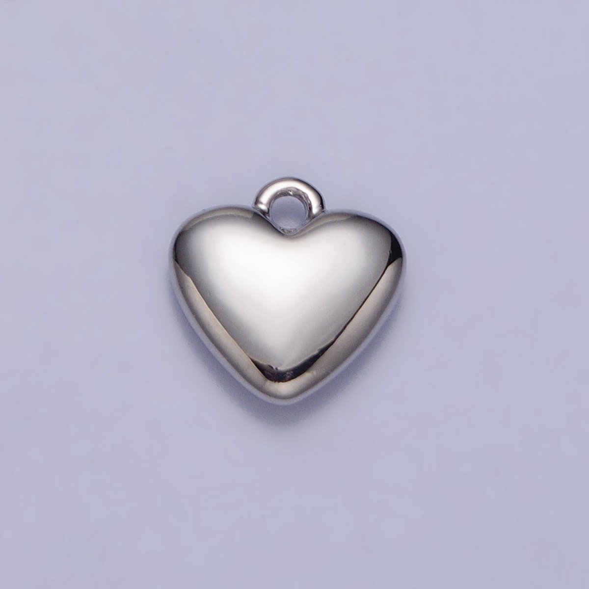 24K Gold Filled Heart Valentine Love Add-On Charm in Gold &amp; Silver | AC-347 AC-348