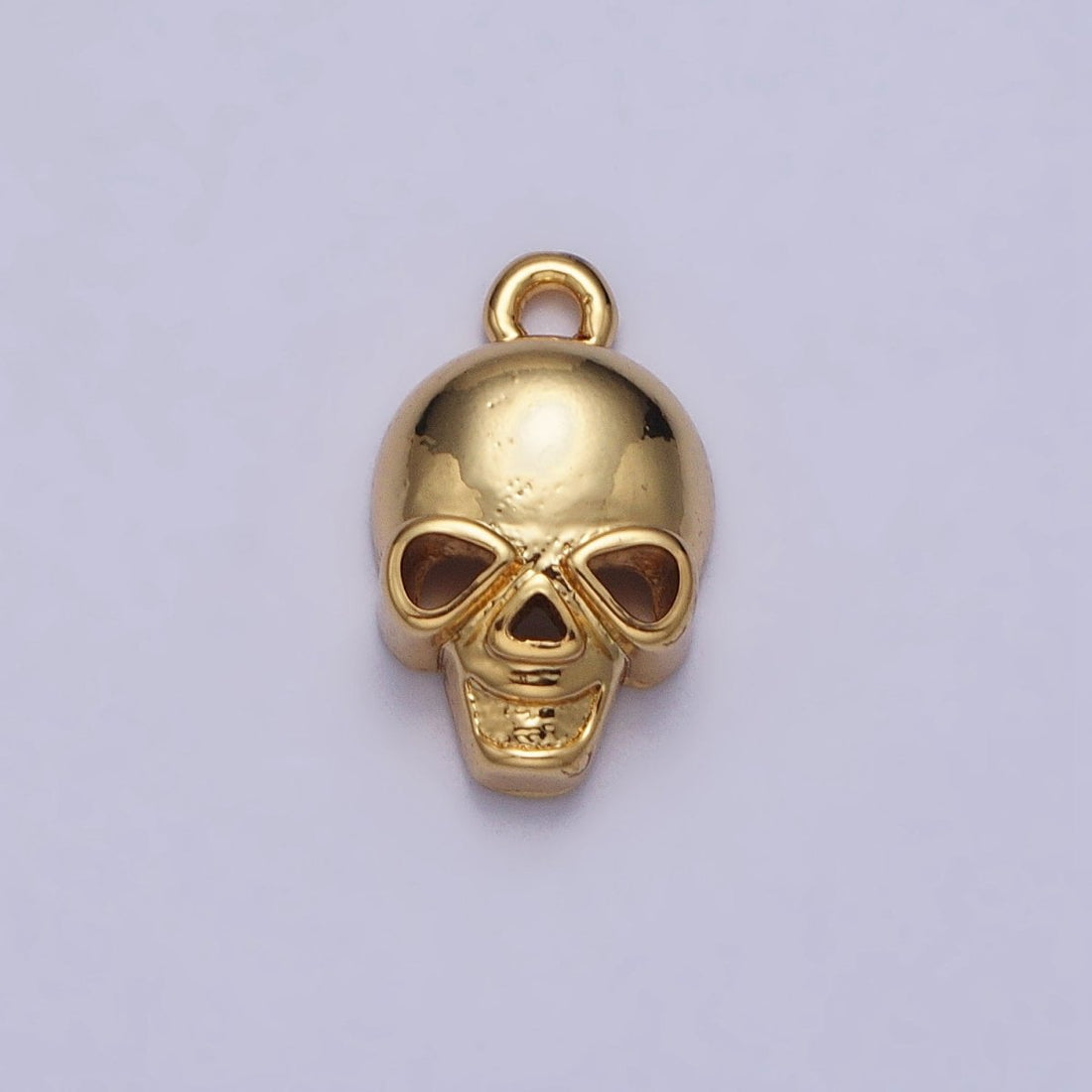 24K Gold Filled Human Skeleton Skull Add-On Charm in Gold &amp; Silver | AC341 AC342