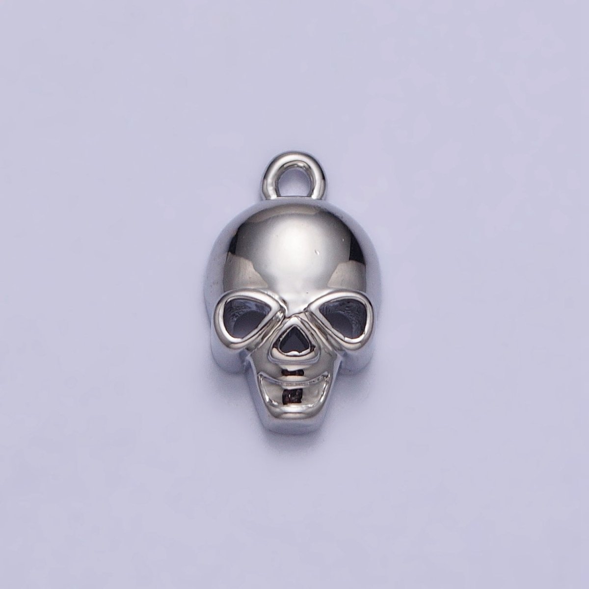 24K Gold Filled Human Skeleton Skull Add-On Charm in Gold &amp; Silver | AC341 AC342