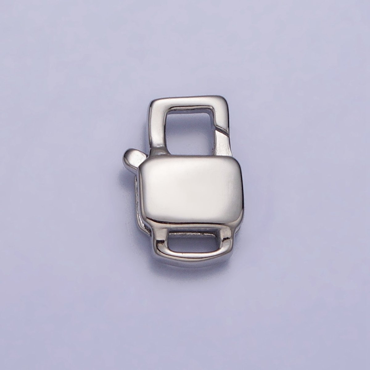 24K Gold Filled Lobster Clasps Geometric Rectangular Jewelry Closure Supply in Gold &amp; Silver | Z-127 Z-128