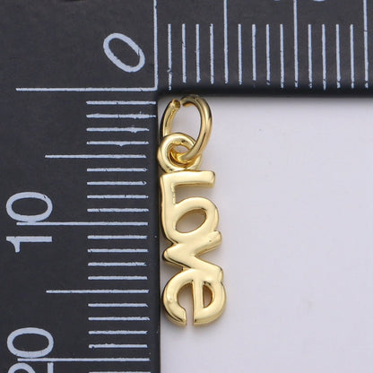 24K Gold Filled "LOVE" Charm D-920