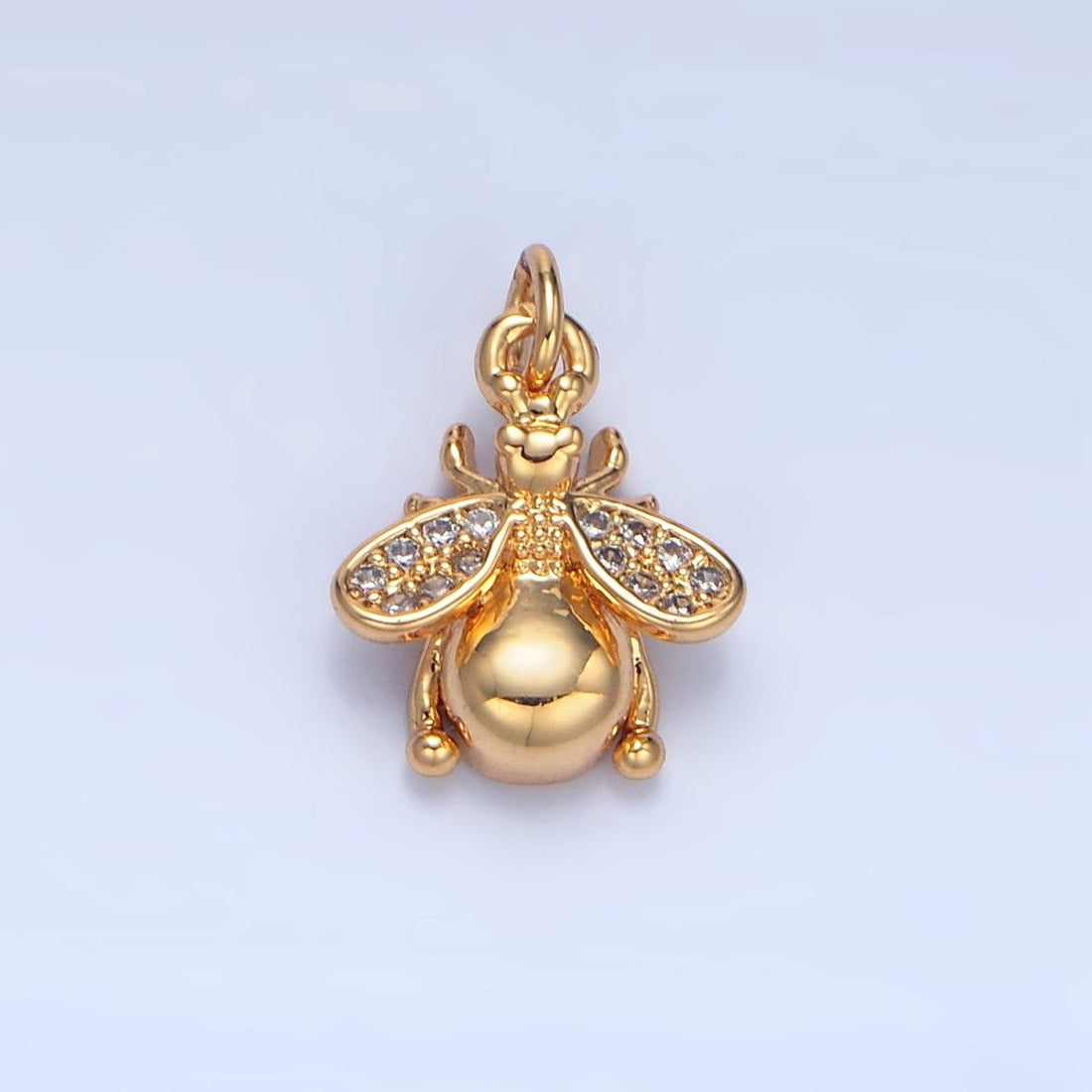 24K Gold Filled Micro Paved CZ Insect Animal Charm | X874