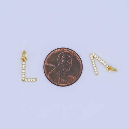 24K Gold Filled Micro Paved CZ "LOVE" Script Charm Set | N044