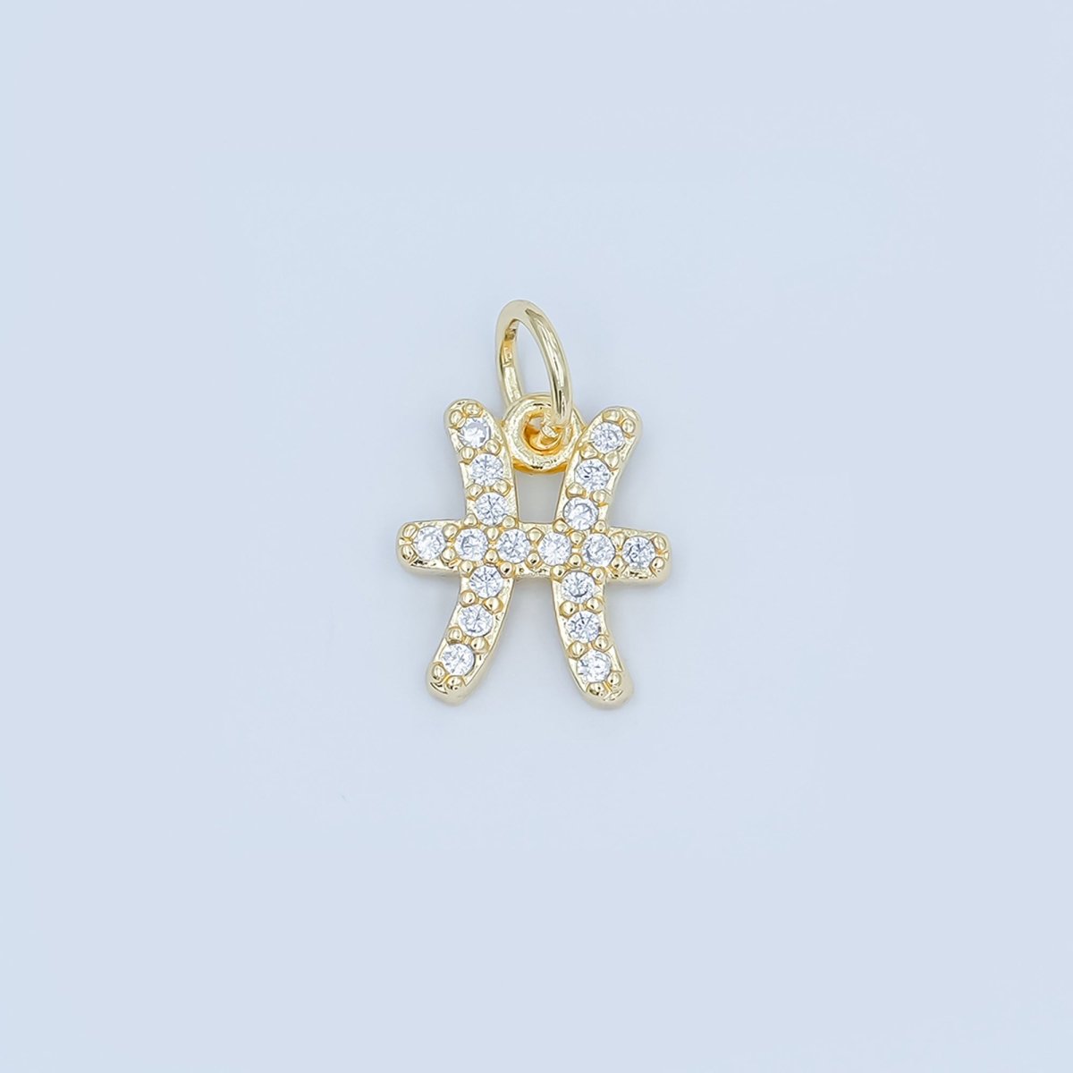 24K Gold Filled Micro Paved CZ Zodiac Sign Charm | A1313 - A1318