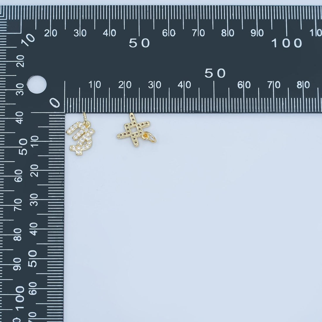 24K Gold Filled Micro Paved CZ Zodiac Sign Charm | A1313 - A1318