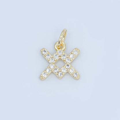 24K Gold Filled Micro Paved CZ Zodiac Sign Charm | A1313 - A1318