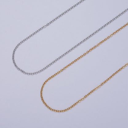 24K Gold Filled Mini 1.3mm Cable Unfinished Chain in Gold &amp; Silver | ROLL-949 ROLL-950 Clearance Pricing