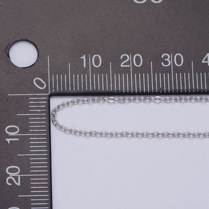 24K Gold Filled Mini 1.3mm Cable Unfinished Chain in Gold &amp; Silver | ROLL-949 ROLL-950 Clearance Pricing