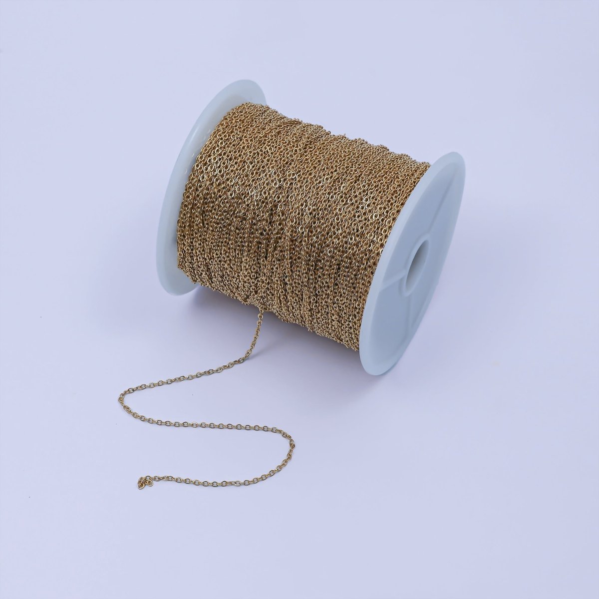 24K Gold Filled Mini 1.3mm Cable Unfinished Chain in Gold &amp; Silver | ROLL-949 ROLL-950 Clearance Pricing