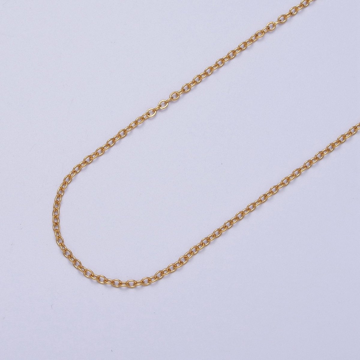 24K Gold Filled Mini 1.3mm Cable Unfinished Chain in Gold &amp; Silver | ROLL-949 ROLL-950 Clearance Pricing