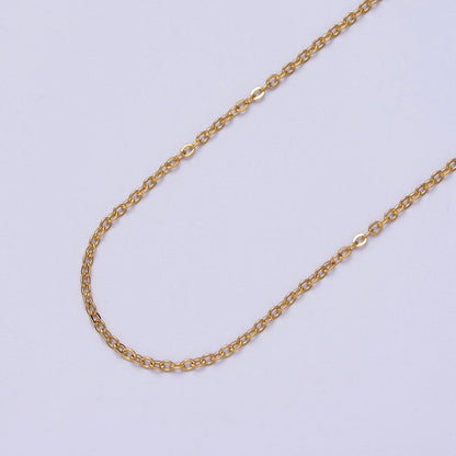 24K Gold Filled Mini 1.5mm Cable Unfinished Chain in Gold &amp; Silver | ROLL-951 ROLL-952