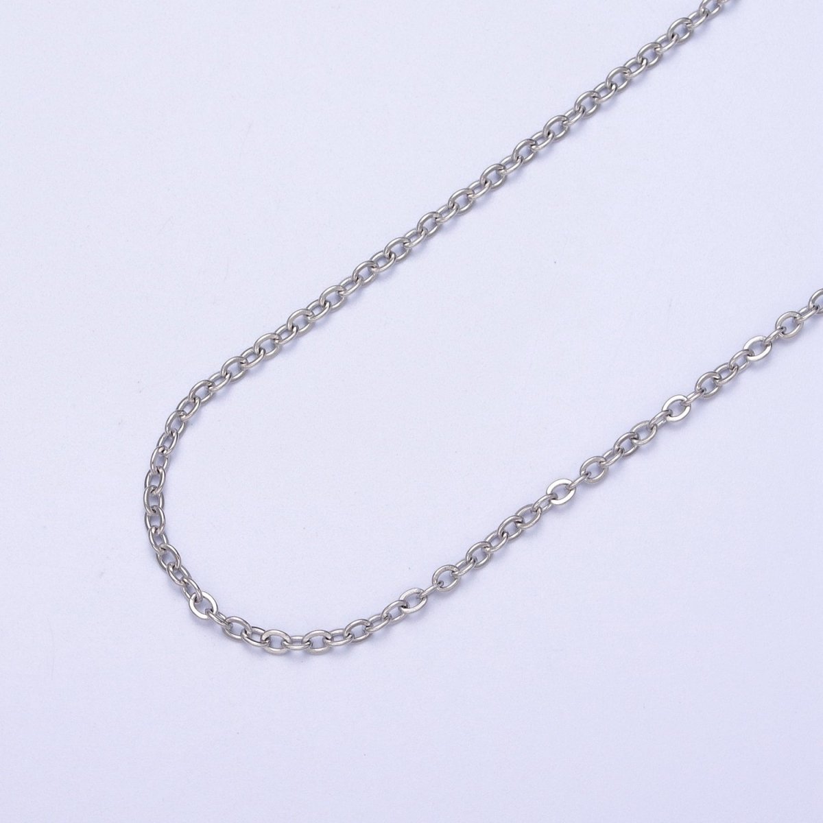 24K Gold Filled Mini 2mm Cable Unfinished Chain in Gold &amp; Silver | Roll-00953 Roll-00954