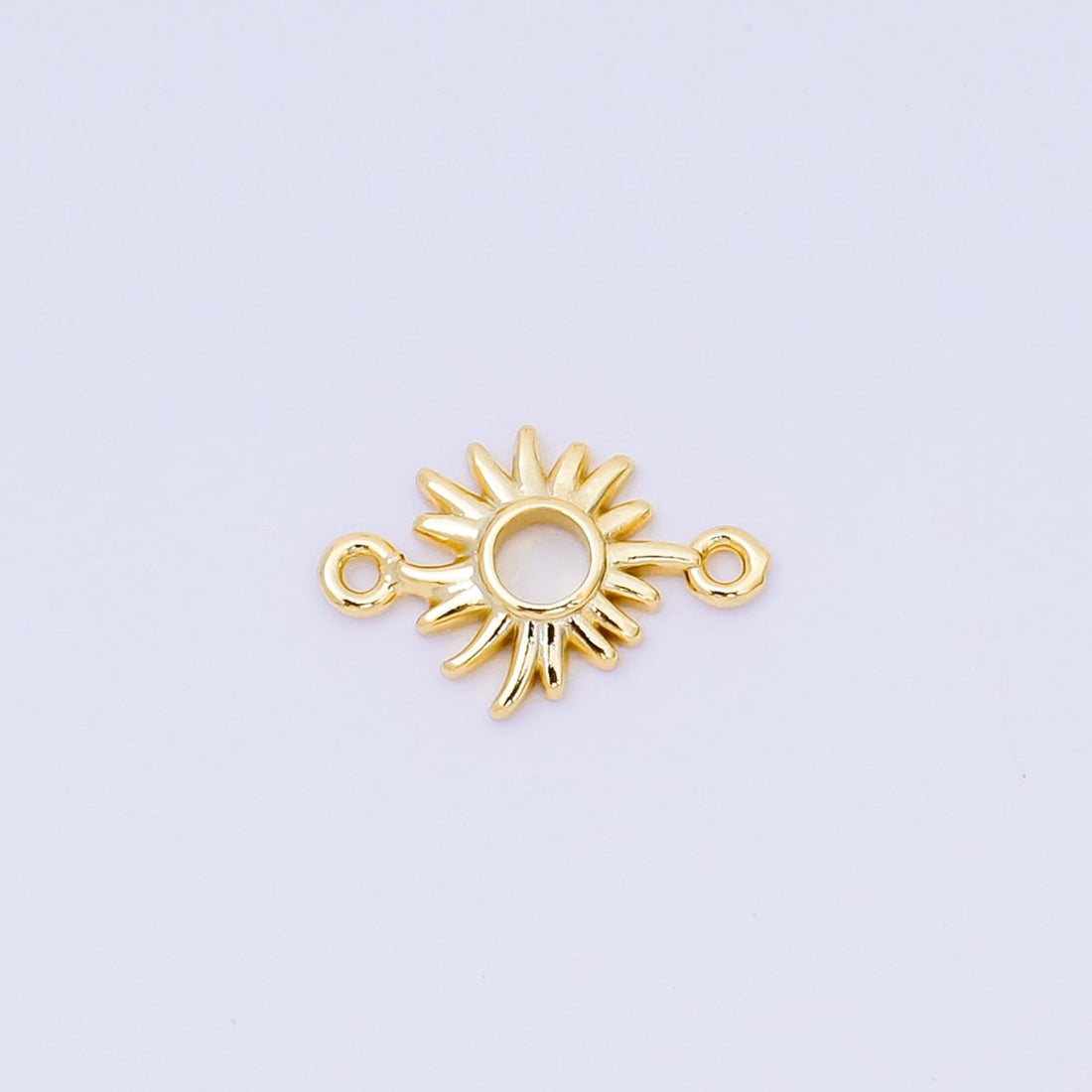 24K Gold Filled Mini Dainty Sun Charm Connector | Y-00052