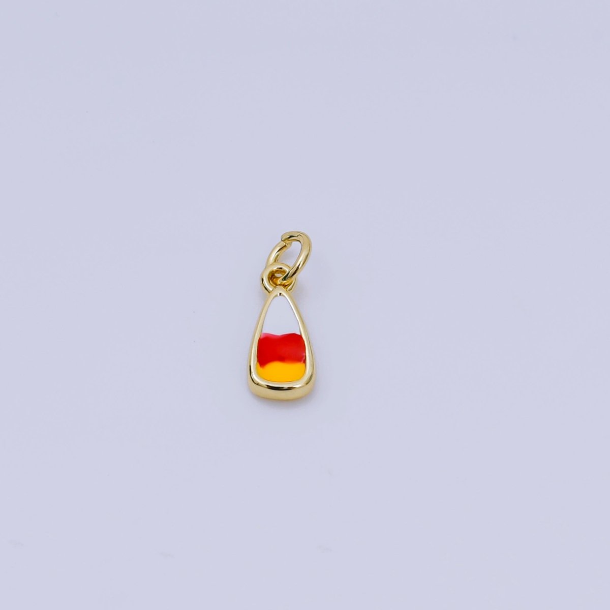 24K Gold Filled Mini Halloween Candy Corn Charm | AJ-328