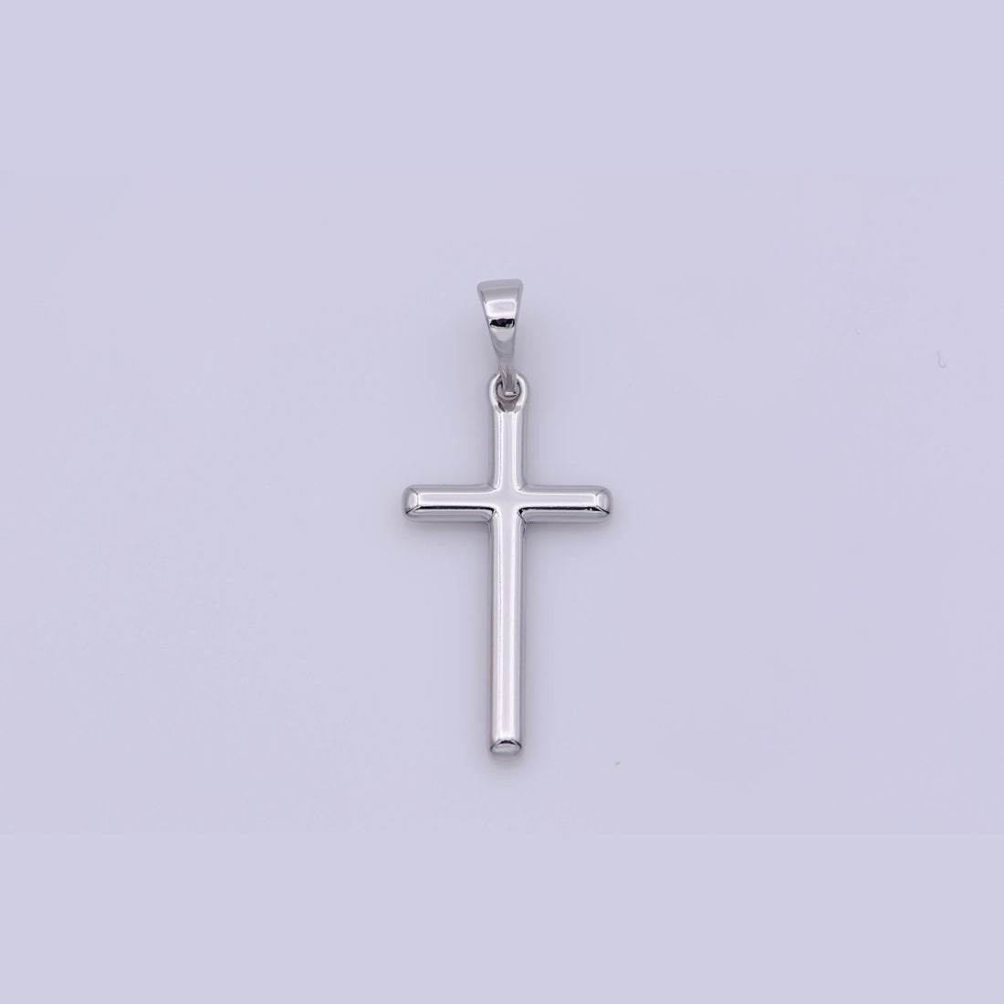 24K Gold Filled Minimalist Cross Pendant in Gold, Rose Gold &amp; Silver | I663