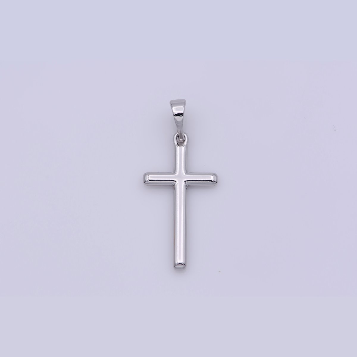 24K Gold Filled Minimalist Cross Pendant in Gold, Rose Gold &amp; Silver | I663