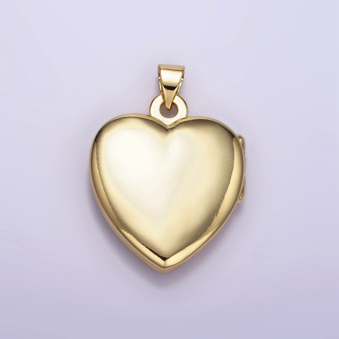 24K Gold Filled Minimalist Heart Locket Pendant | H429