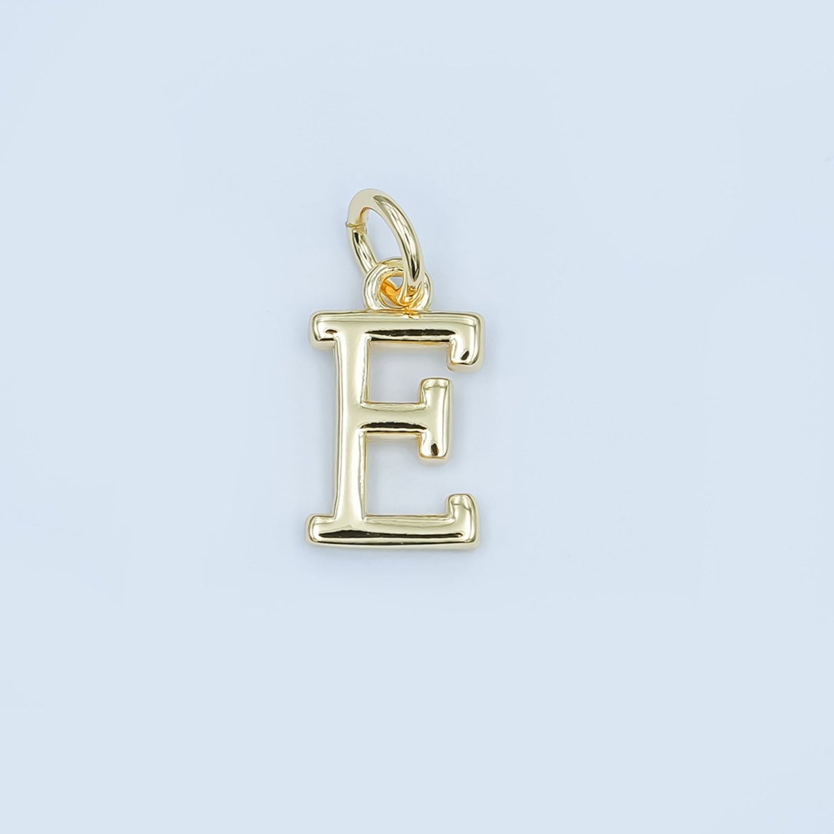24K Gold Filled 12mm Minimalist Initial Letter Charm | A043-A055