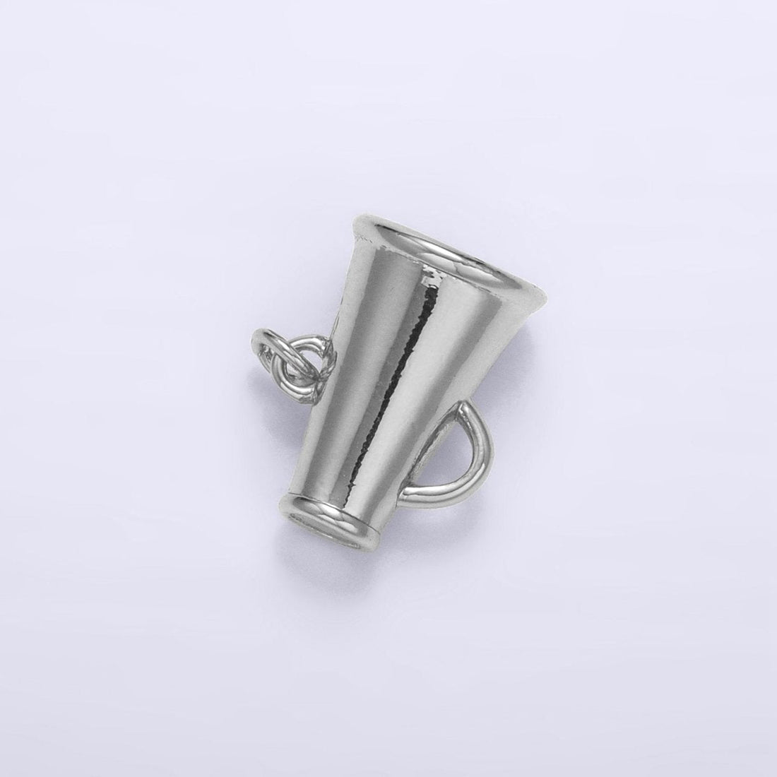 24K Gold Filled Minimalist Megaphone 3D Multidimensional Charm | E654