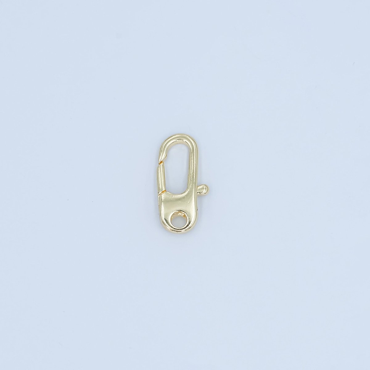 24K Gold Filled Minimalist Oblong Lobster Clasps Finding in Gold &amp; Silver | Z1101