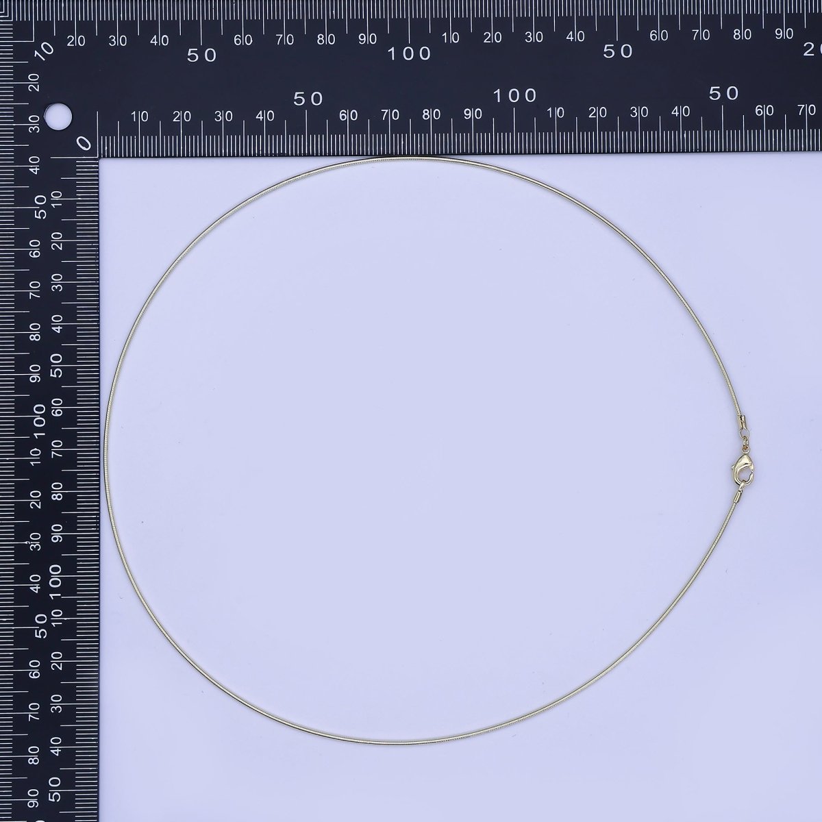 24K Gold Filled Minimalist Snake Chain Collar Necklace | WA-03136