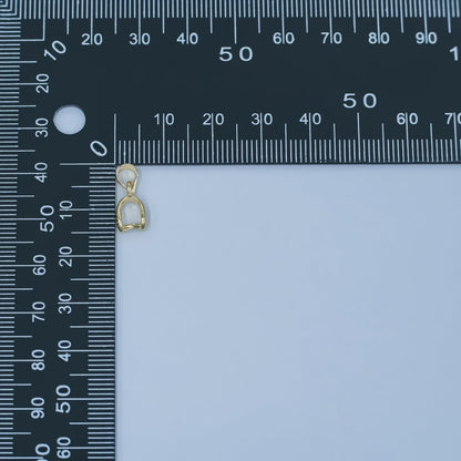 24K Gold Filled Minimalist Snap Bail Finding | Z1124