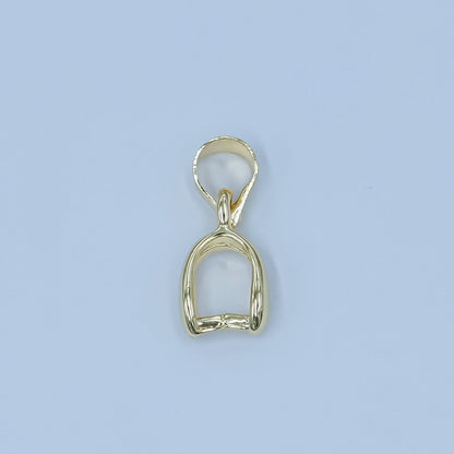 24K Gold Filled Minimalist Snap Bail Finding | Z1124