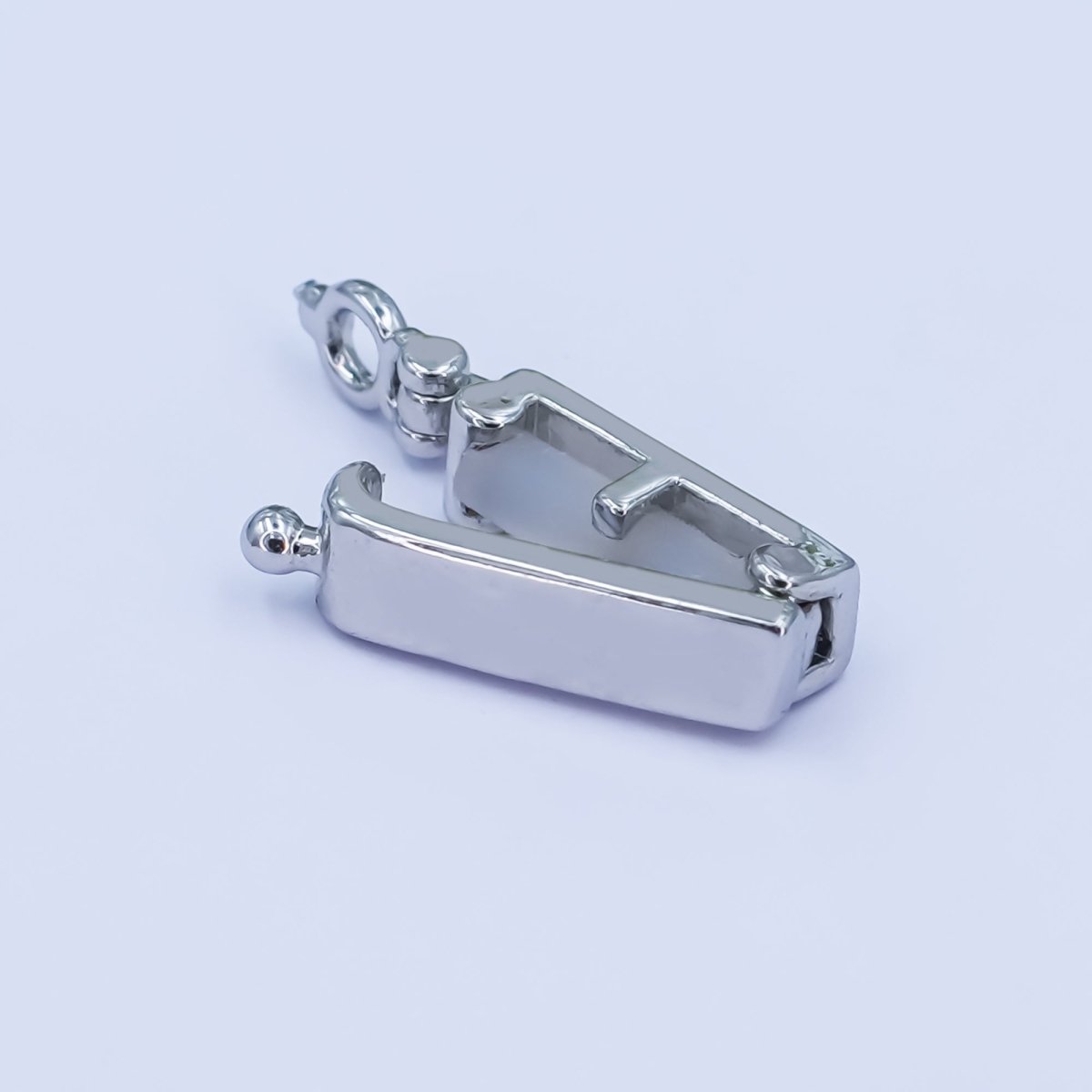 24K Gold Filled Minimalist Snap Rectangular Bail Finding in Gold &amp; Silver | Z1086