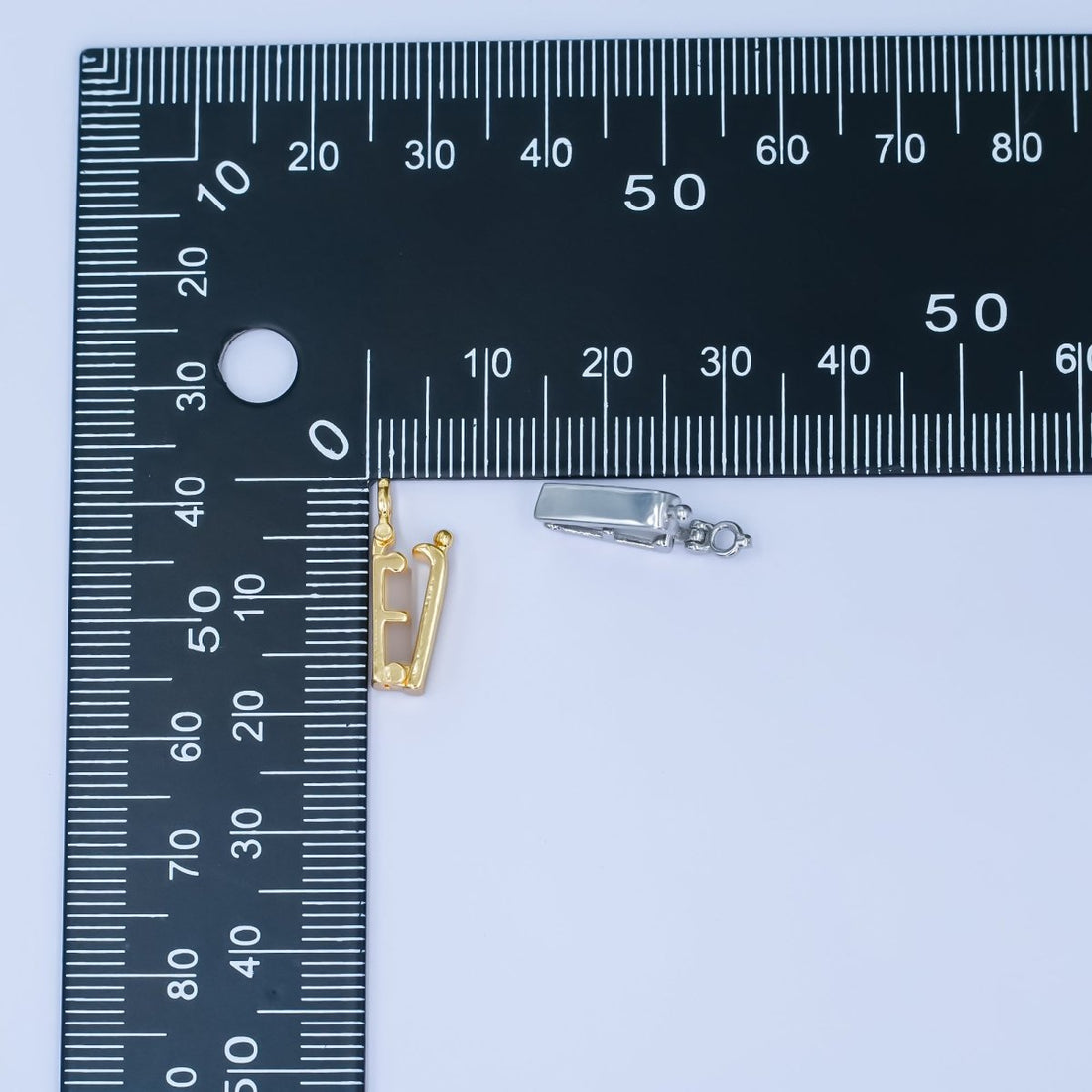 24K Gold Filled Minimalist Snap Rectangular Bail Finding in Gold &amp; Silver | Z1086