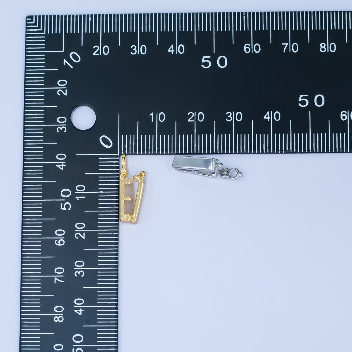 24K Gold Filled Minimalist Snap Rectangular Bail Finding in Gold &amp; Silver | Z1086