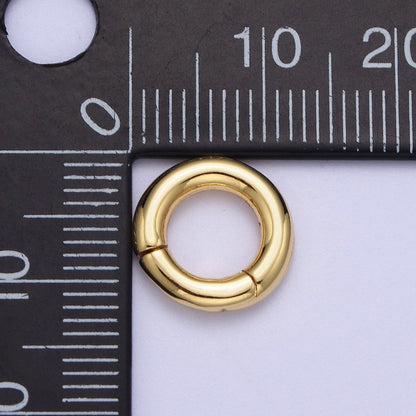 OS 24K Gold Filled Minimalist Spring Gate Ring Findings For Jewelry Making  L-933 L-934