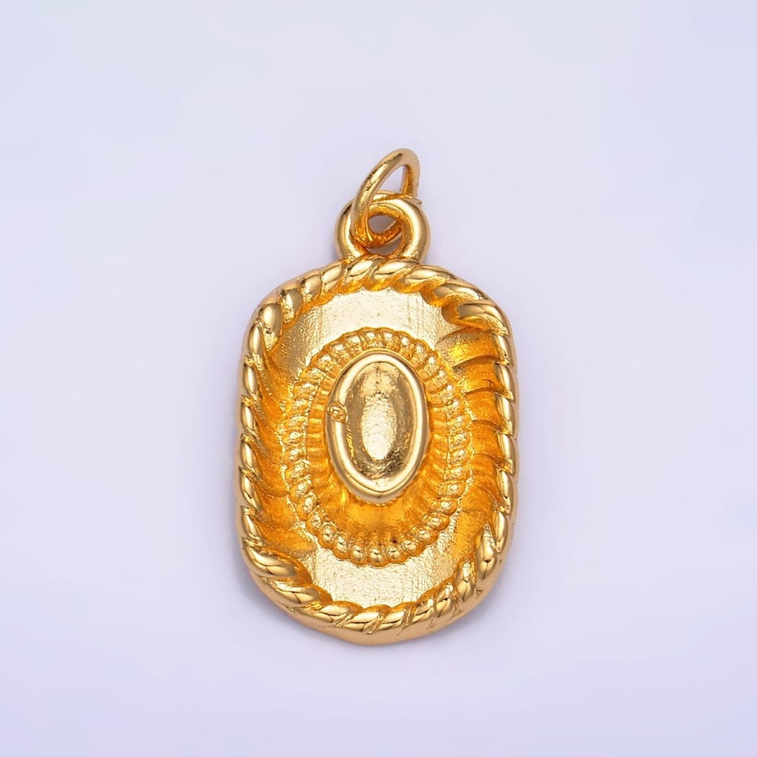 24K Gold Filled Multidimensional 3D Cowboy Hat Charm | W269