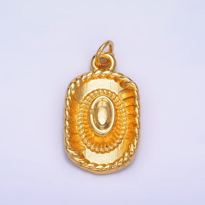 24K Gold Filled Multidimensional 3D Cowboy Hat Charm | W269