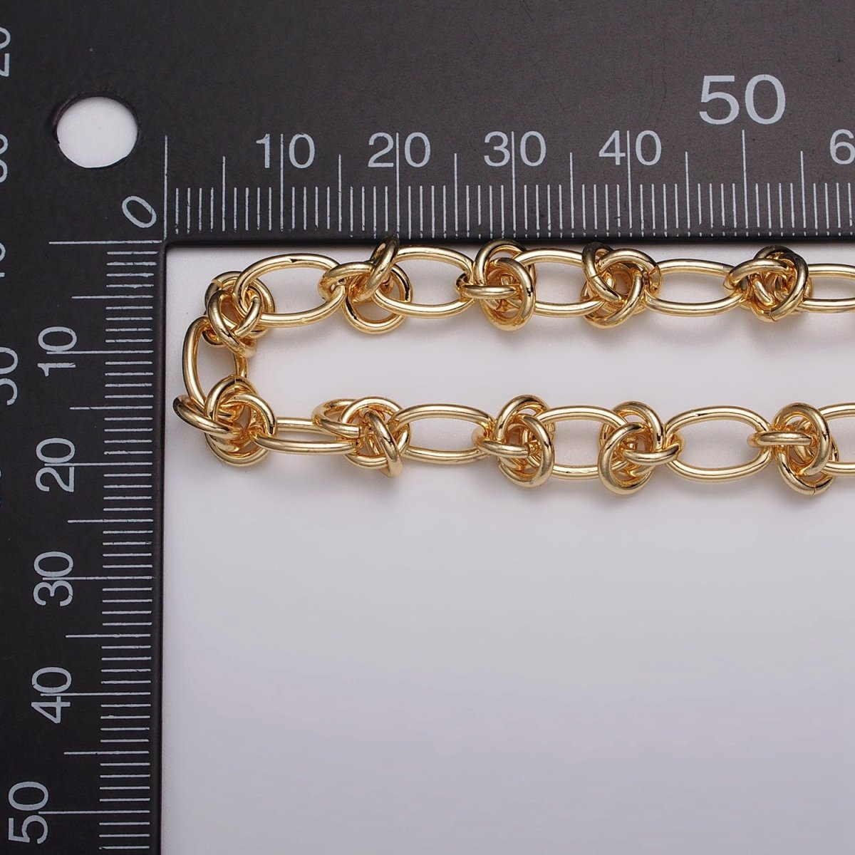 24k Gold Filled Multiple Round Rolo Link PaperClip Unfinished Chain in Gold &amp; Silver Barbed Wire | ROLL-1143 - ROLL-1146 Clearance Pricing