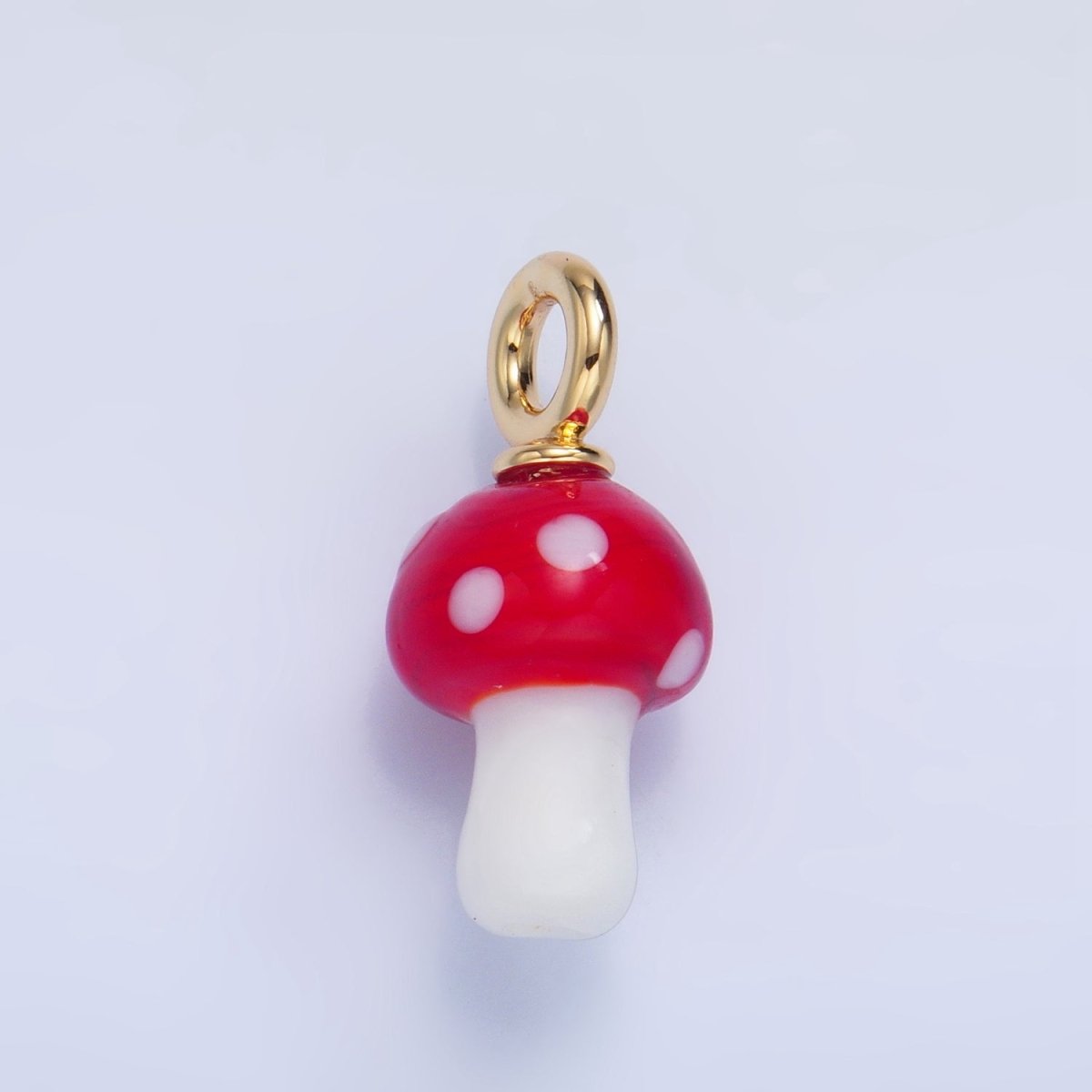 24K Gold Filled Nature Floral Mushroom Pet Sea Sell Ceramic Drop Charm