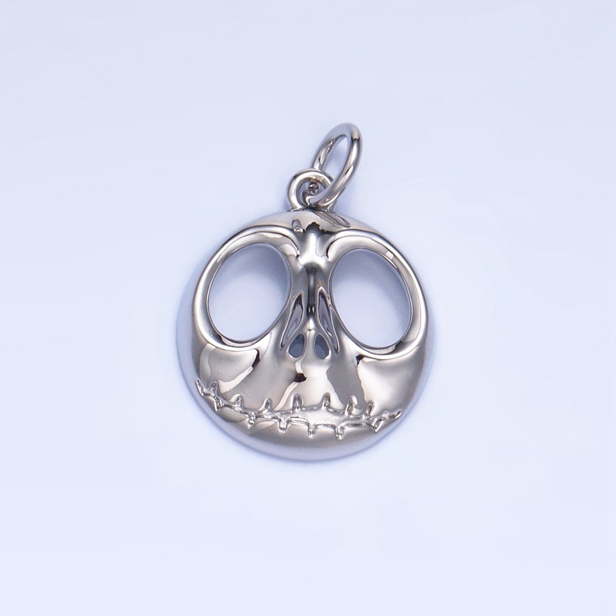 24K Gold Filled 16.5mm Nightmare Skeleton Charm in Gold &amp; Silver | X926