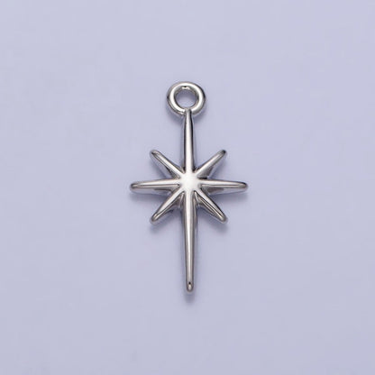 24K Gold Filled  North Star Celestial15.8mm Add-On Charm in Gold &amp; Silver | AC333 AC716