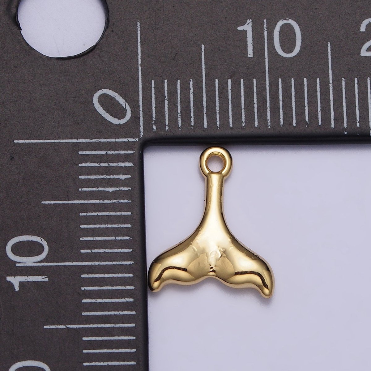 24K Gold Filled Ocean Sea Animal Tail Whale Mermaid Dolphin Charm in Gold &amp; Silver | AC345 AC346