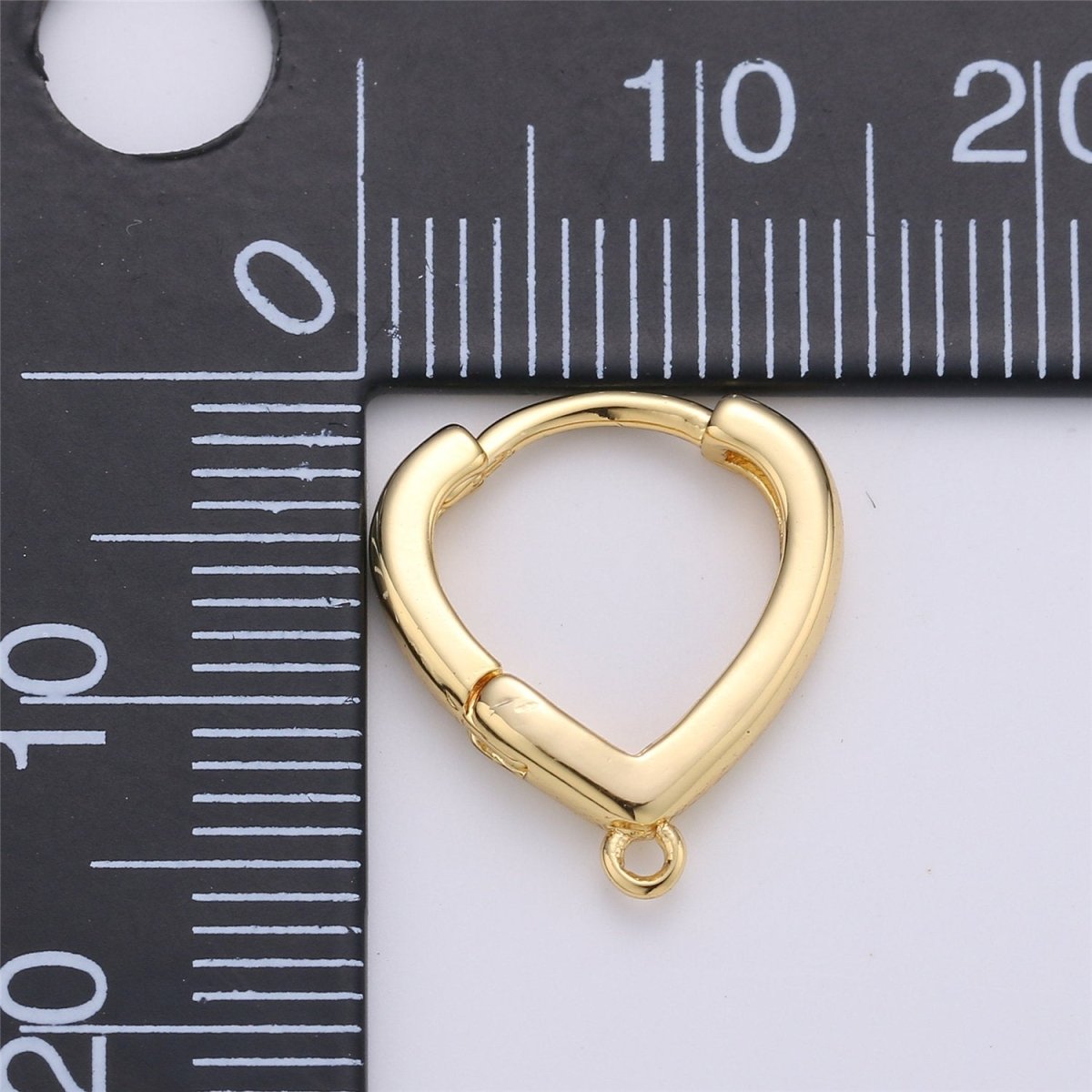 24k Gold Filled Oval Easy Snap Earring with Jump Ring, Earring Supplies for DIY Earring Jewelry, Snap Click On Earring, Oval Shape K-467 K-867