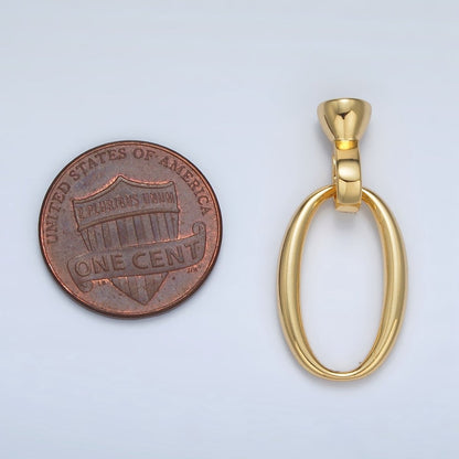 24K Gold Filled Oval Snap Latch Closure Findings Set | Z862
